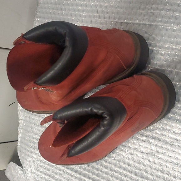 Hiking boots Timberlands Berry red Suede leather 9.5 M - Picture 5 of 9